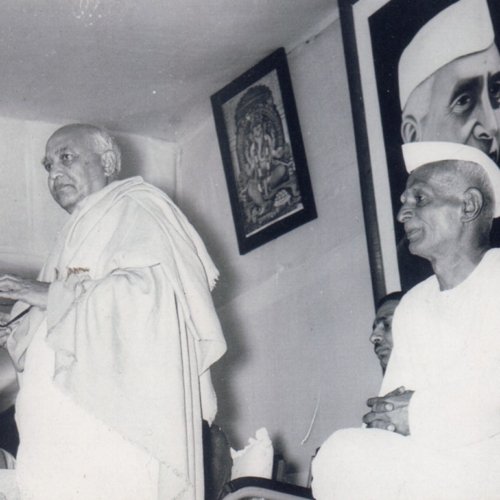 K.G. Wodeyar, the President of MDF, is seen delivering a speech.